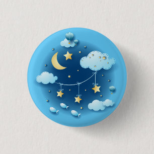 Night of Dreams Ronde Button 3,2 Cm