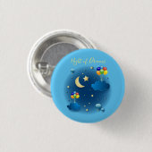 Night of Dreams Ronde Button 3,2 Cm (Voorkant /achterkant)