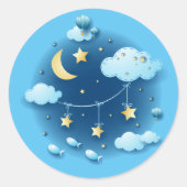 Night of Dreams Ronde Sticker (Voorkant)