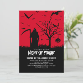 Night of Fright Volwassen Halloween Party Eerie Re Kaart