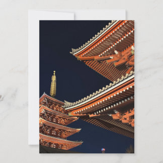 Night of Kaminarimon in Tokyo Japan Kaart