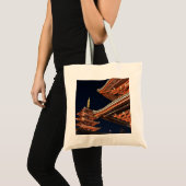 Night of Kaminarimon in Tokyo Japan Tote Bag (Voorkant (product))