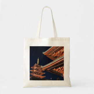Night of Kaminarimon in Tokyo Japan Tote Bag