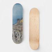 Night of Saruwaka-machi  Ukiyo-e Japans Persoonlijk Skateboard (Voorkant)