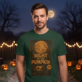 Night of the Pumpkin Retro Horror Movie Poster T-shirt