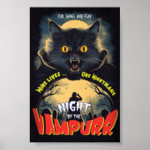 Night of the Vampurrr -  horror poster (Voorkant)