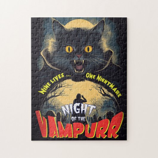 Night of the Vampurrr -  horror poster Legpuzzel (Verticaal)