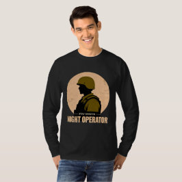 Night Operator Vintage Tactische Soldaat T-shirt