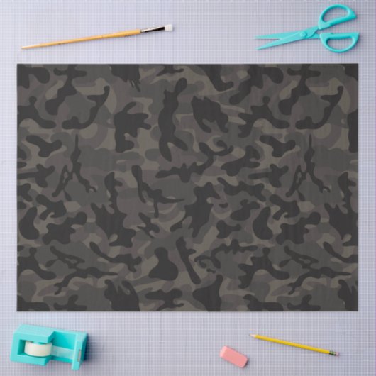 Night-ops camouflagepapier tissuepapier (Craft)