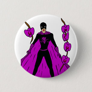 Night Orchid Ronde Button 5,7 Cm