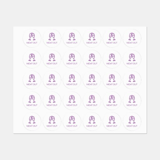 Night Out Planner / Organizer Sticker / Labels (Vel)