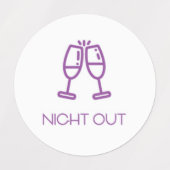 Night Out Planner / Organizer Sticker / Labels (Design 1)
