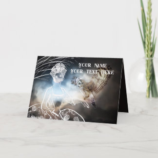 Night Owl and Lady Bedankkaart