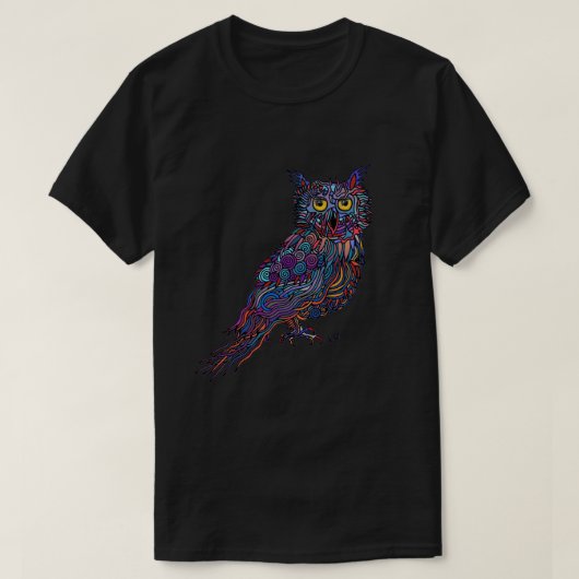 Night Owl Art van David T-shirt (Design voorkant)