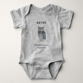 Night Owl Baby Bodysuit (Voorkant)