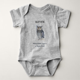 Night Owl Baby Bodysuit