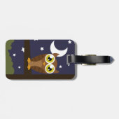 "Night Owl" Bagagelabel (Achterkant horizontaal)
