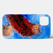 Night Owl Bird Art Case-Mate iPhone Case (Achterkant (horizontaal))