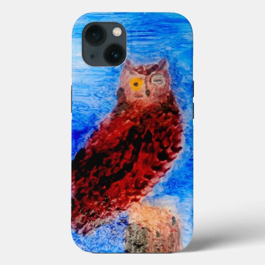 Night Owl Bird Art Case-Mate iPhone Case (Achterkant)
