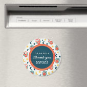 Night Owl Birthday Party Dank u Magnet (Insitu (Vaatwasser))