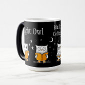 Night Owl Black Coffee All-Nighter Magische Mok (Voorkant links)