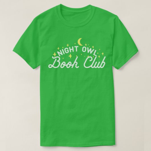 Night Owl Book Club T-shirt (Design voorkant)