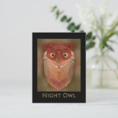 Night Owl Briefkaart (Staand voorkant)