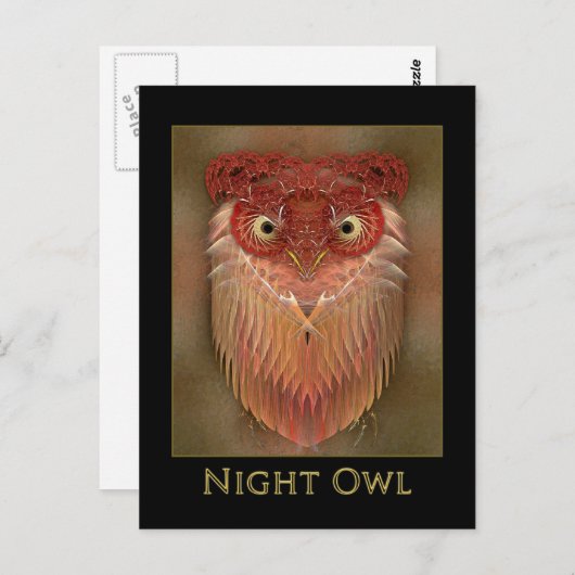 Night Owl Briefkaart (Voorkant / Achterkant)