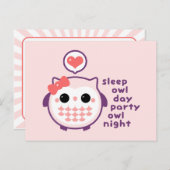 Night Owl Briefkaart (Voorkant / Achterkant)