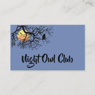 Night-Owl Club Visitekaartje