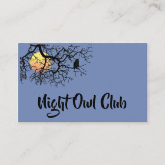 Night-Owl Club Visitekaartje