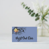 Night-Owl Club Visitekaartje (Staand voorkant)