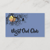 Night-Owl Club Visitekaartje (Voorkant)