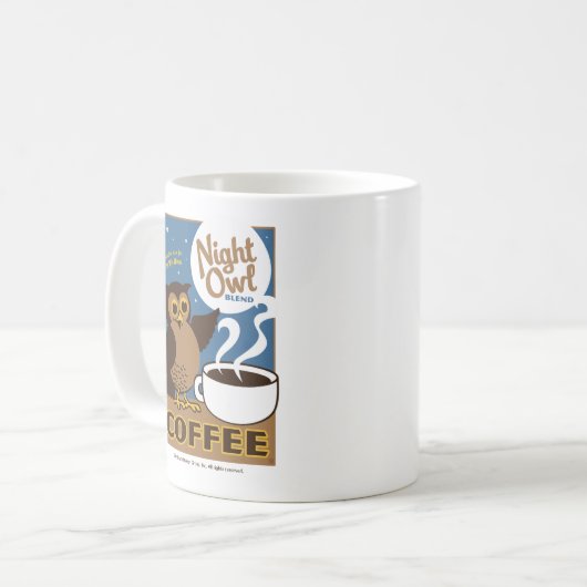 Night Owl Coffee Koffiemok (Voorkant links)