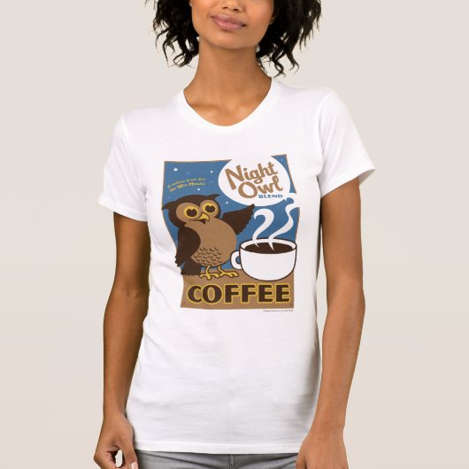 Night Owl Coffee T-shirt (Voorkant)