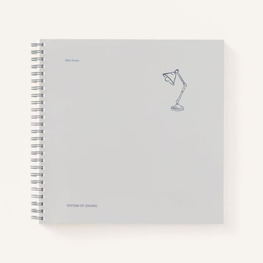 Night Owl Dark Academia Scholarly Notitieboek (Voorkant)