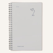 Night Owl Dark Academia Scholarly  Notitieboek (Voorkant)