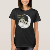 Night Owl, dat is me Cute Snowy Owls T-shirt (Voorkant)