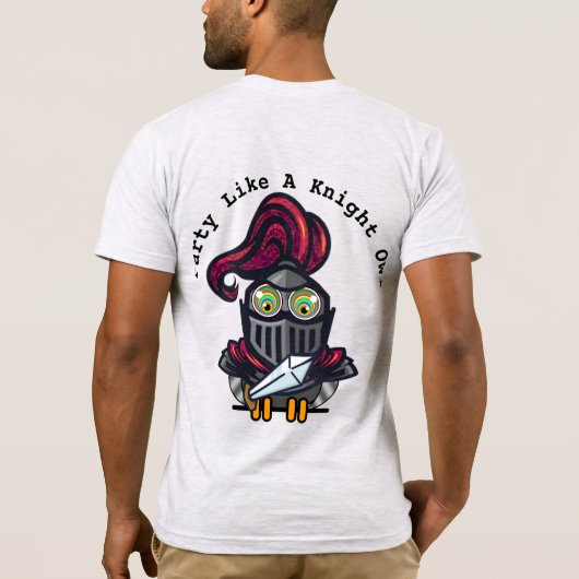 Night Owl Dpress in Knight's Armor T-shirt (Achterkant)