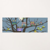 Night Owl Family Tree Yogamat (Voorkant (horizontaal))