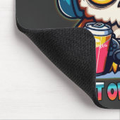 Night Owl Gamer Mascot Fun Gaming Illustration Muismat (Hoek)