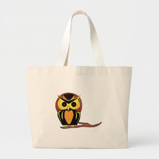 Night Owl Grote Tote Bag (Voorkant)