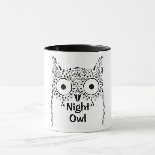 Night owl insomnia schattige uil mok (Midden)