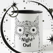 Night owl insomnia schattige uil mok