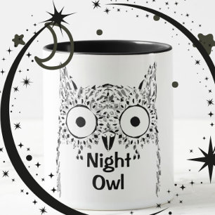 Night owl insomnia schattige uil mok
