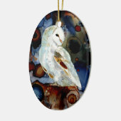 Night Owl Keramisch Ornament (Links)