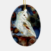 Night Owl Keramisch Ornament (Achterkant)
