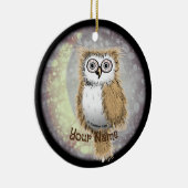 Night Owl Keramisch Ornament (Rechts)