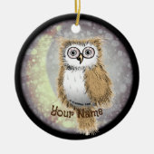 Night Owl Keramisch Ornament (Voorkant)