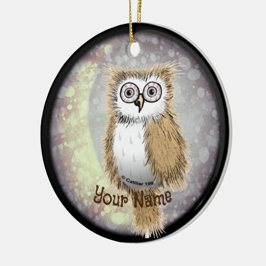 Night Owl Keramisch Ornament (Links)
